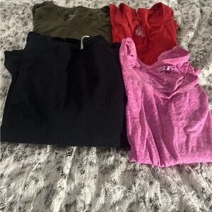 Lot Of 4 Women’s Long Sleeve T - Shirts Size Small